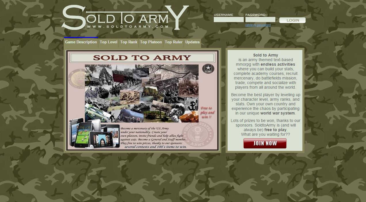 Online army browser-game