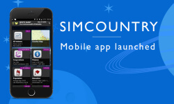 Simcountry mobile app released