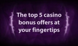 The top 5 casino bonus offers at your fingertips