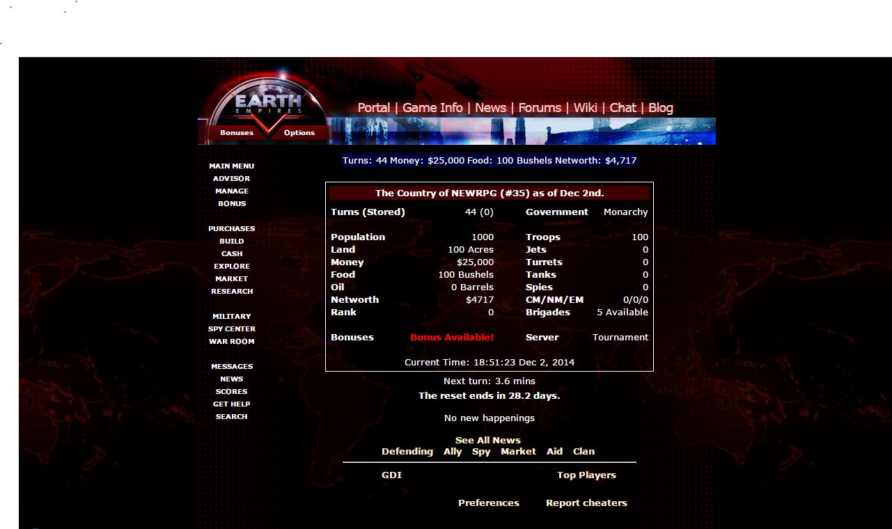 Earth Empires - Build your country