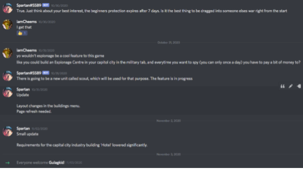 screenshot from Discord chat