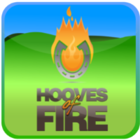 Logo for Hooves of Fire - Horse Racing Game