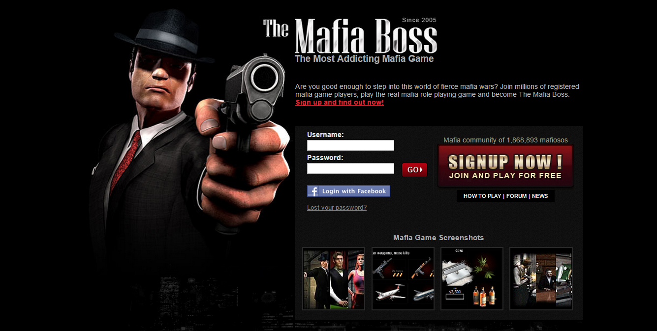 The Mafia Boss, Top Free Online Mafia Game with Real Mafia Wars