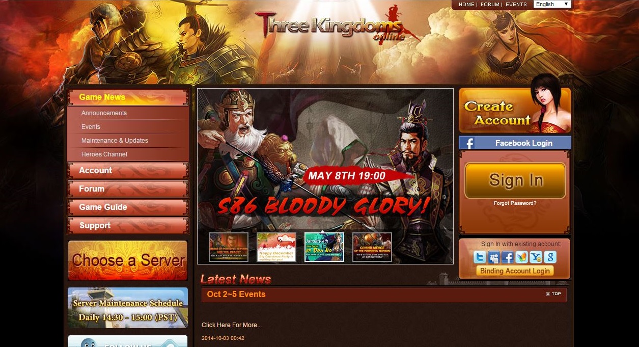 Three Kingdoms Online - Strategy browser games