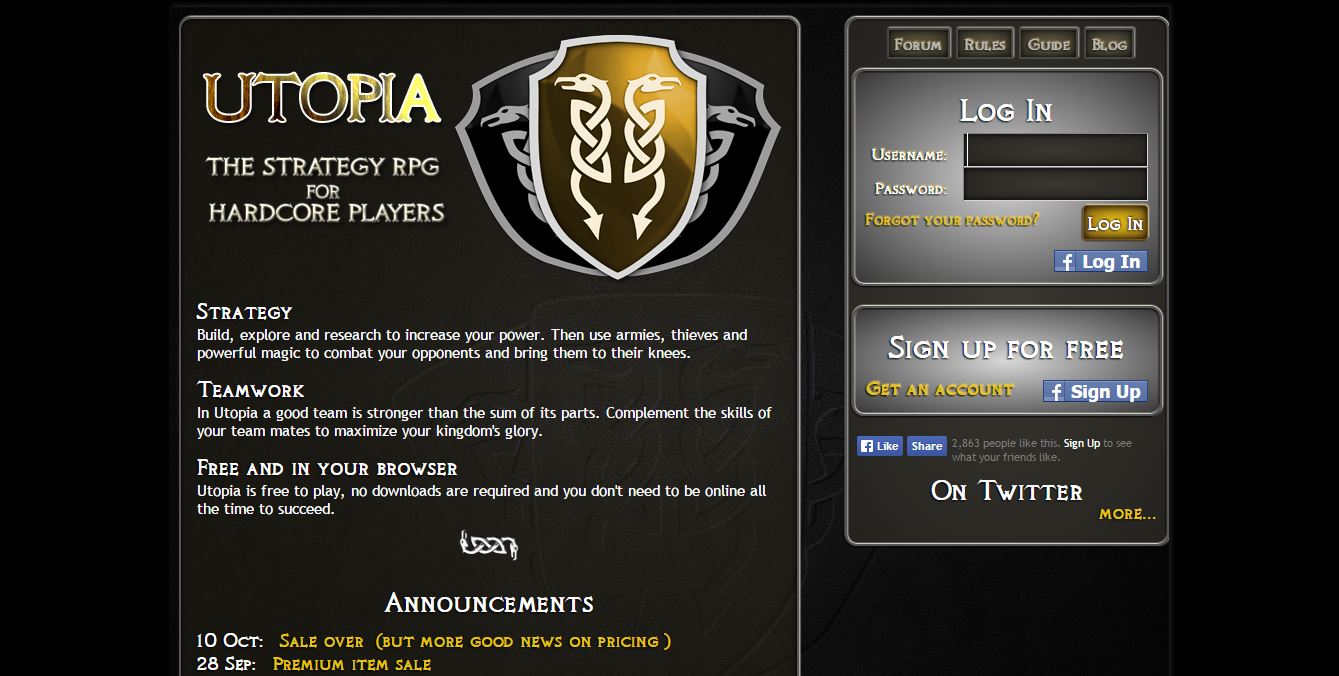 Utopia : Online Games Review Directory