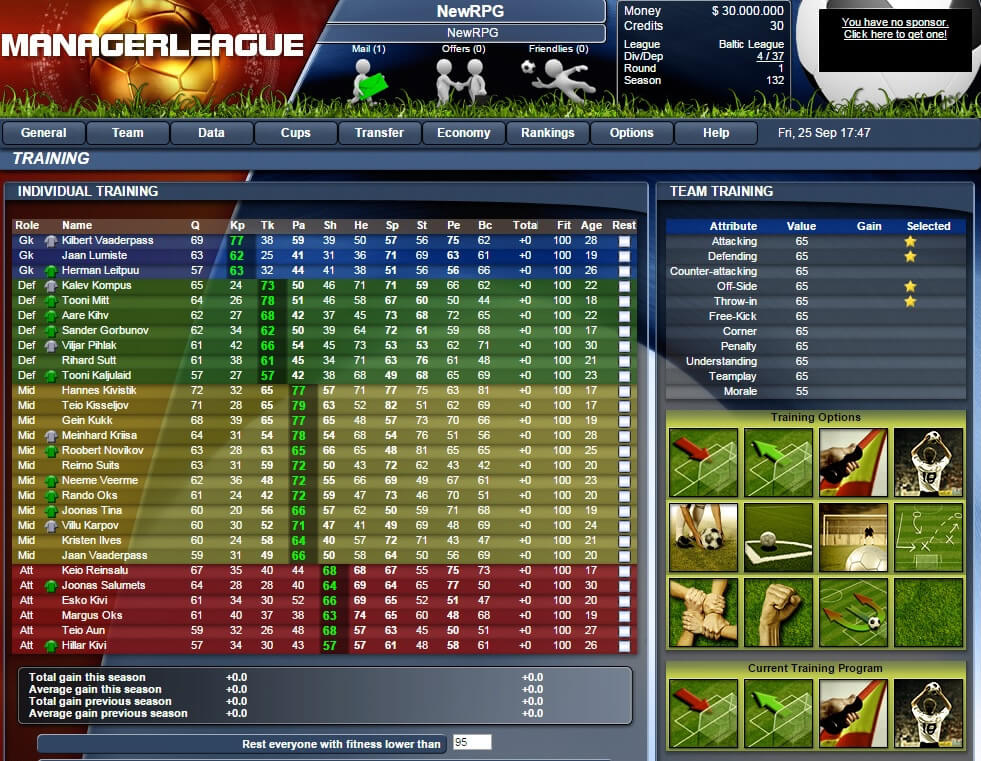 ManagerLeague - Online Football Manager