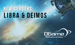 Newest Ogame servers: Libra & Deimos