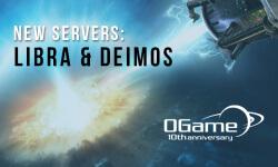 Newest Ogame servers: Libra & Deimos