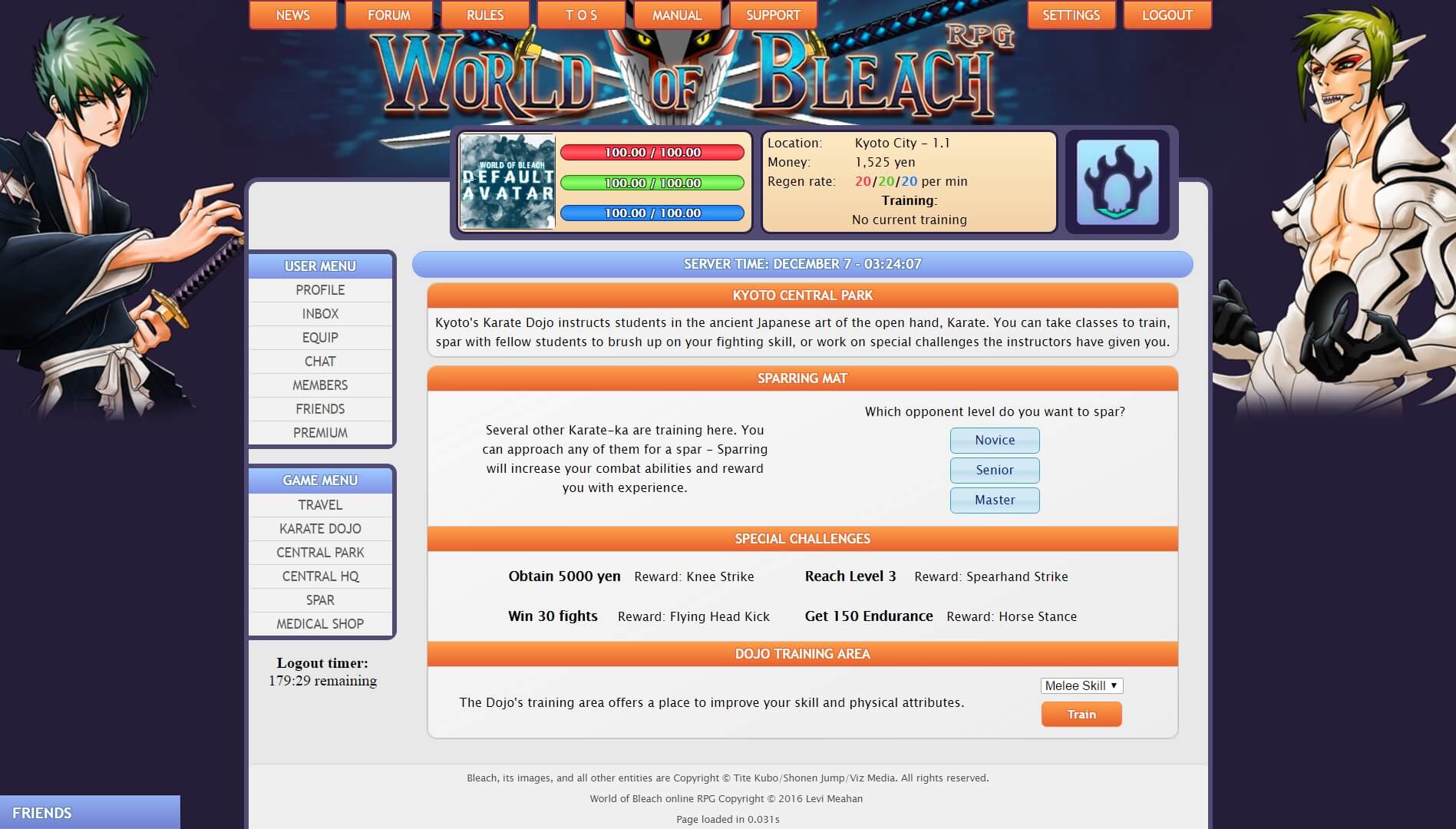 World of Bleach - Fighting browser games