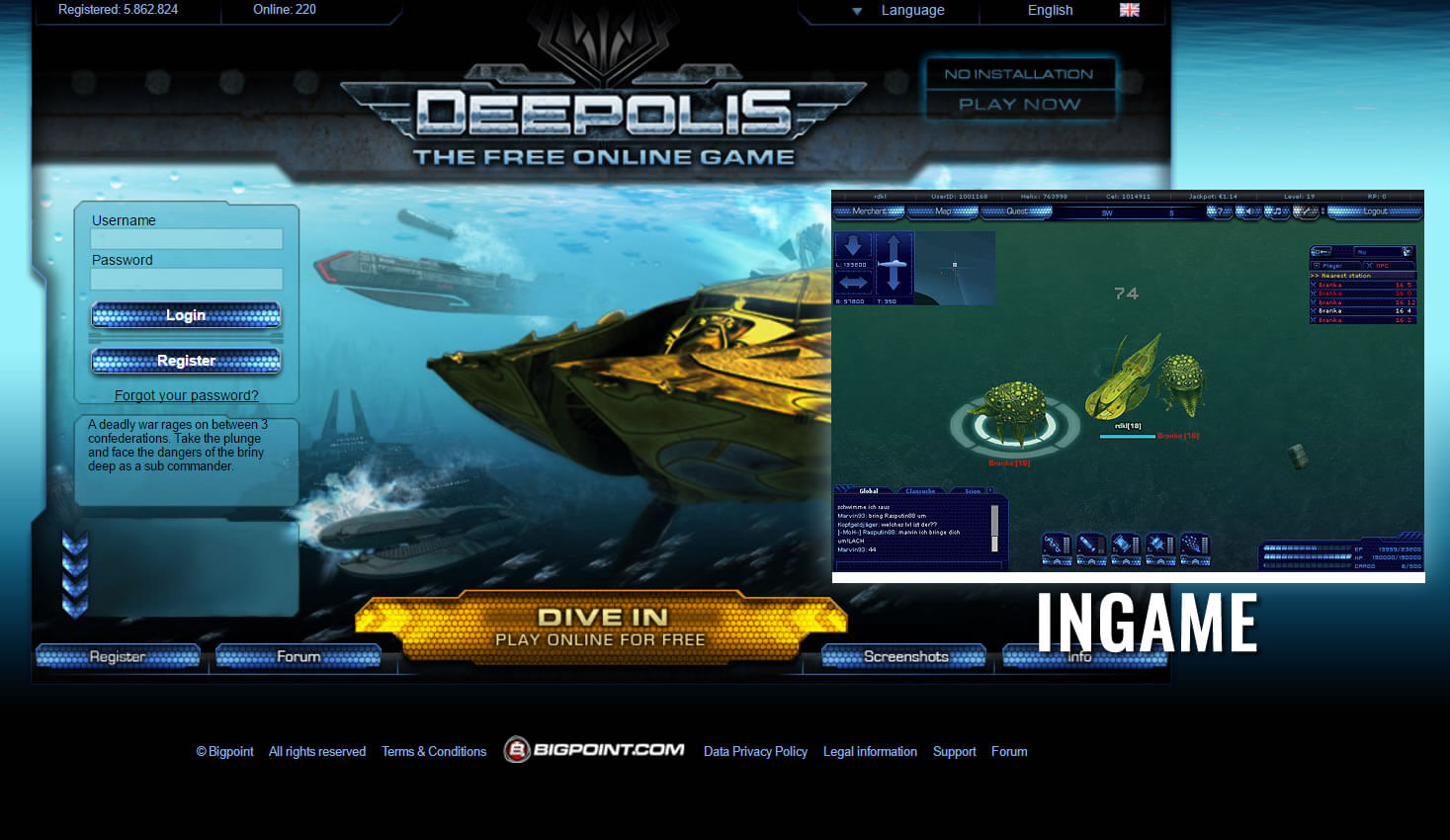 Deepolis - 3D browser MMORPG