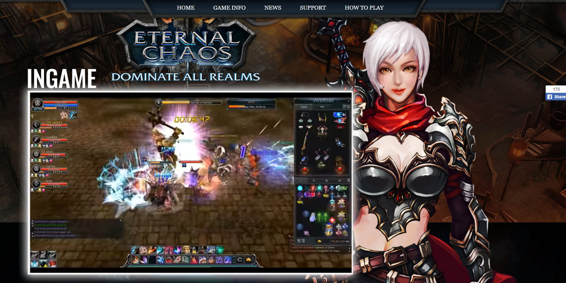 Eternal Chaos Online - 3D browser MMORPG