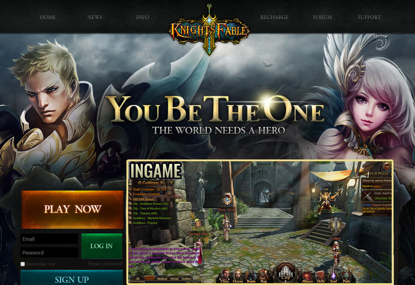 KingsRoad - 3D browser MMORPG