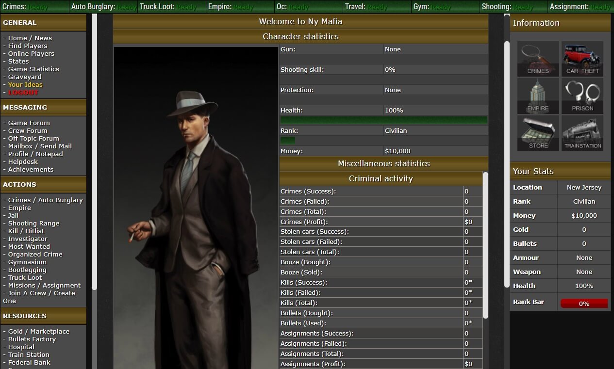 Ny Mafia - Mobsters and Mafia browser games