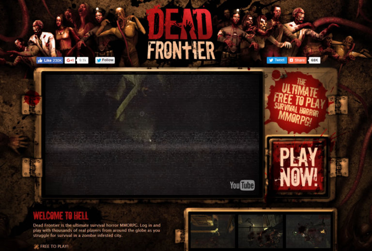 Dead Frontier - zombie apocalyptic 3D browser game